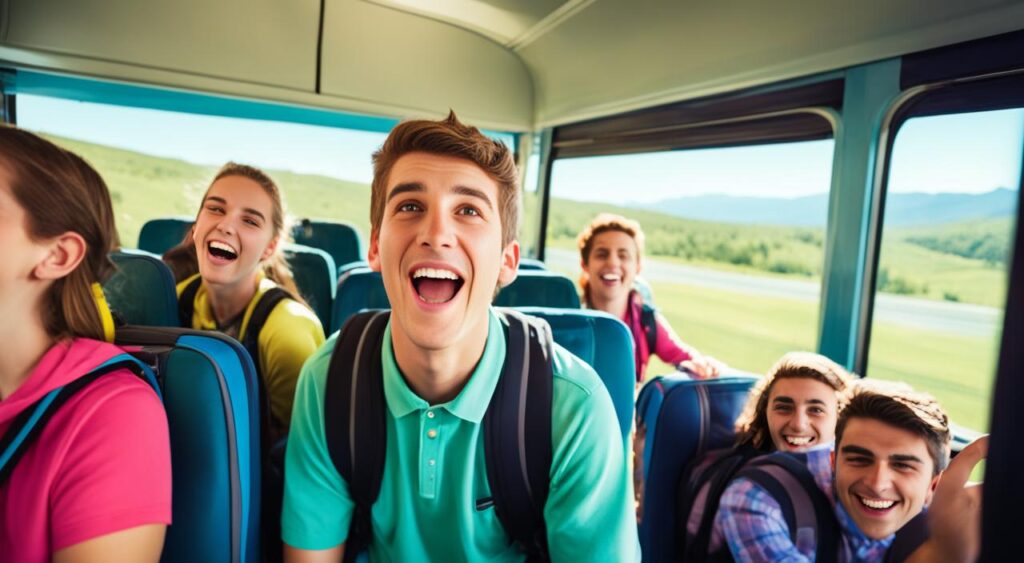 adolescentes viajar sozinho de ônibus