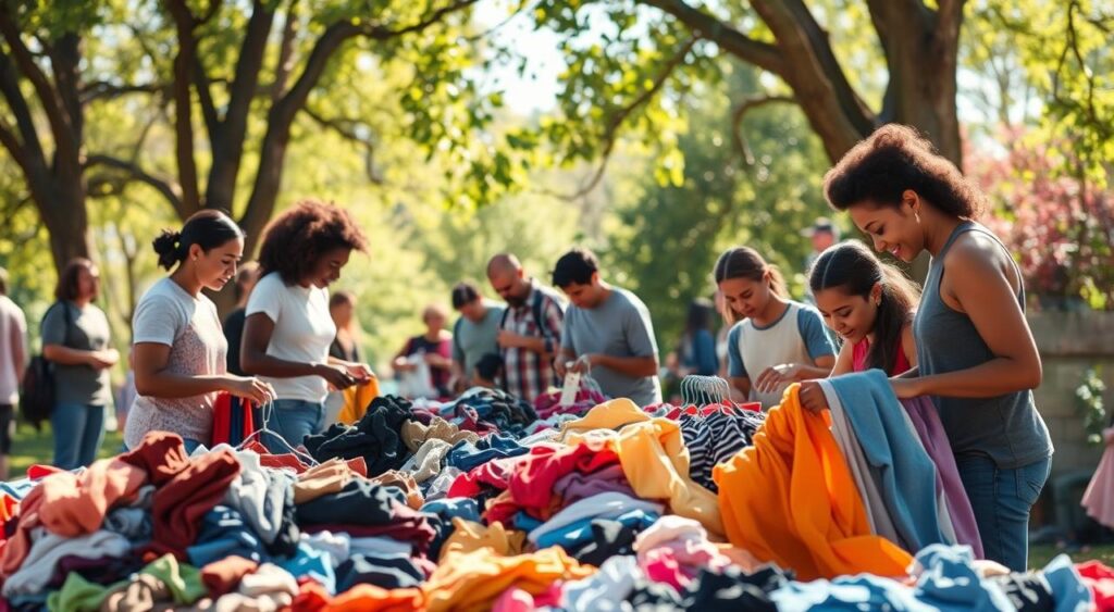 descarte consciente de roupas