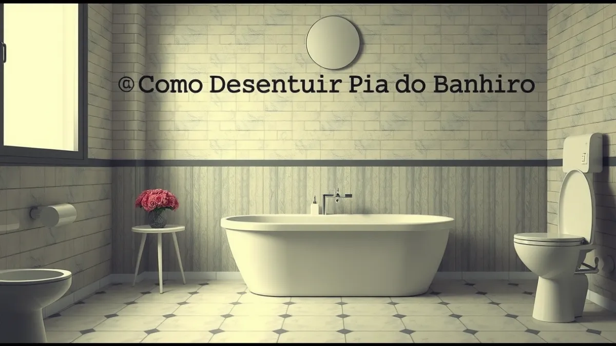 Como Desentupir Pia do Banheiro Entupida com Cabelo e Sabão Hoje