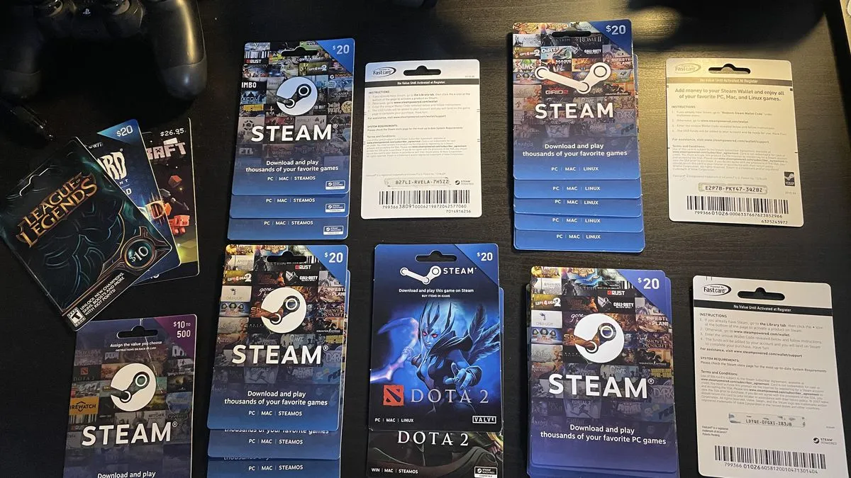 Valve encerra Gift Cards físicos do Steam após 14 anos