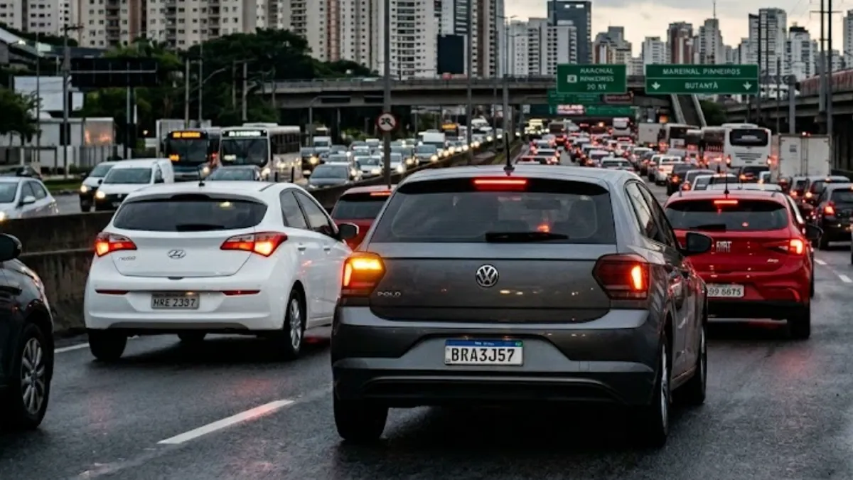 Seta vermelha no carro: entenda a regra