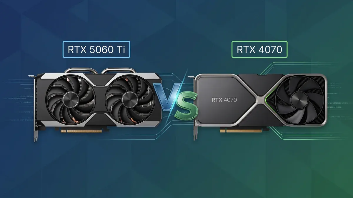 RTX 5060 Ti 16GB vs RTX 4070: Qual comprar? 1 RTX 5060 Ti 16GB vs RTX 4070: Qual comprar?