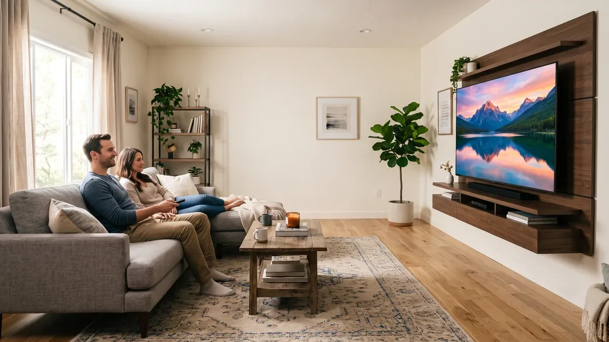 Distância ideal para TV 70" do sofá: veja cálculo 1 Distância ideal para TV 70" do sofá: veja cálculo