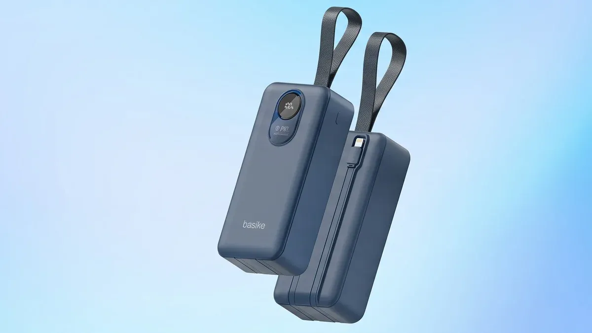 Power Bank 30.000 mAh com 7 cargas para iPhone 17 Pro por R$ 158